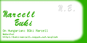 marcell buki business card